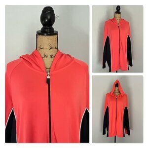 AVX Women's Plus Size Track Jacket w/Hood Sz 30/32